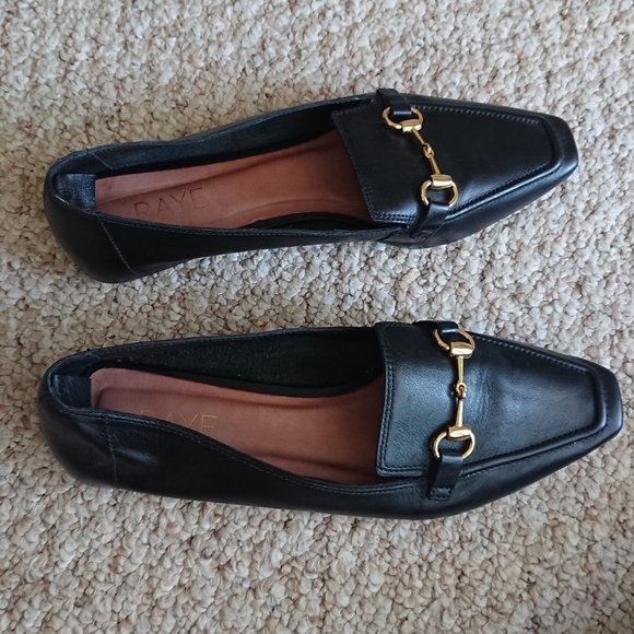 Revolve RAYE Caylee Loafer with Gold Detail in Black size 37.5 - Picture 5 of 12
